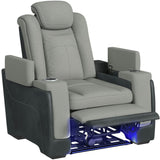 BIGBEND Gray 39" Wide x 43" Height Power Recliner