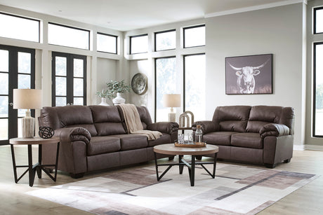 BLADEN Dark Brown Microsuede 87" Wide x 38" Height Sofa