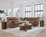BLADEN Caramel Microsuede 119" x 92" Sectional