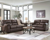 BLADEN Dark Brown Microsuede Sofa & Loveseat