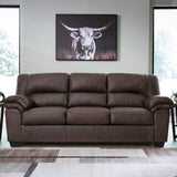 BLADEN Dark Brown Microsuede 87" Wide x 38" Height Sofa