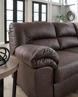 BLADEN Dark Brown Microsuede 119" x 92" Sectional