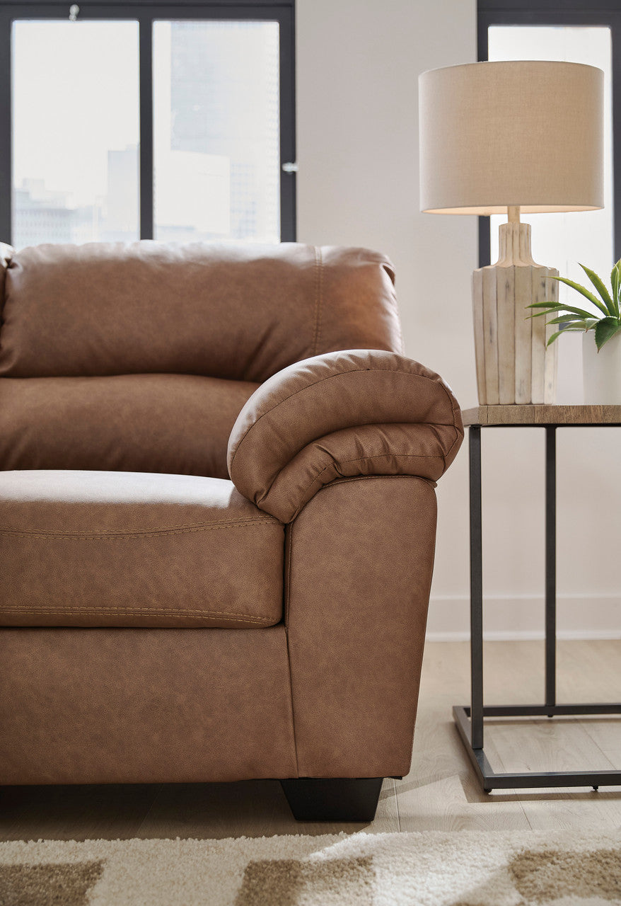 BLADEN Caramel Brown Sofa & Loveseat
