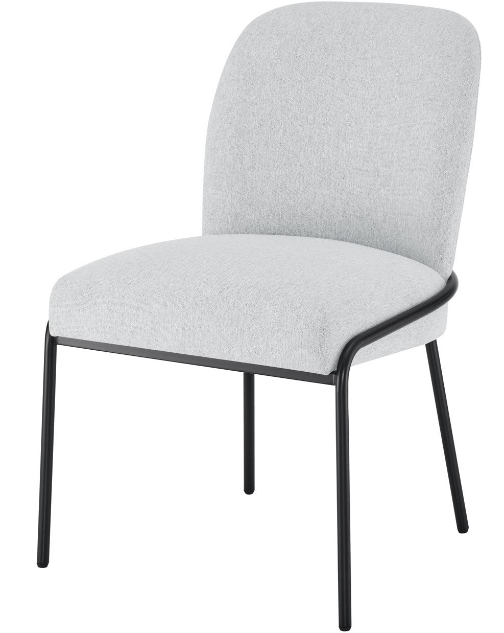 BLASE White Marble & Gray Fabric 5 Piece Dining Set