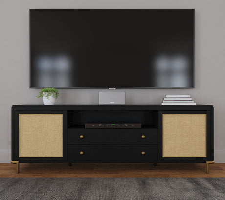 BLUMHOUSE Black 80" Wide x 26" Height TV Stand
