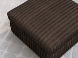 BOCELLI Chocolate Corduroy 39" Wide Oversized Ottoman