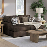 BOCELLI Chocolate Corduroy 80" Wide x 65" Depth Oversized Double-Chaise