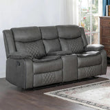 BOLDER Gray 70" Wide Reclining Loveseat