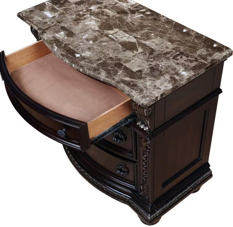 BOWEN Brown Cherry 35" Wide x 33" Height Nightstand
