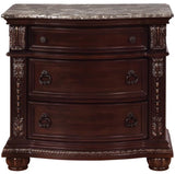 BOWEN Brown Cherry 35" Wide x 33" Height Nightstand