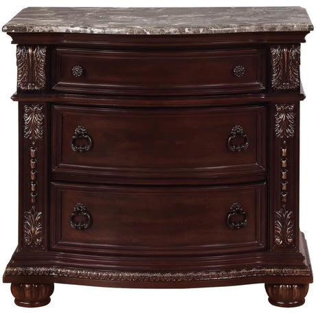 BOWEN Brown Cherry 35" Wide x 33" Height Nightstand