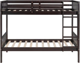 BRETT Dark Brown Twin over Twin Bunk Bed