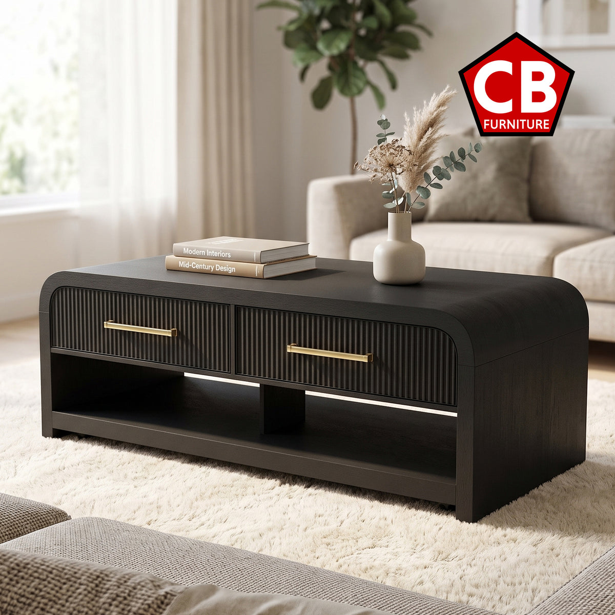 BRIAA Black 3 Piece Table Set