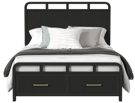 BRIAA Black Storage Platform Bedroom Set