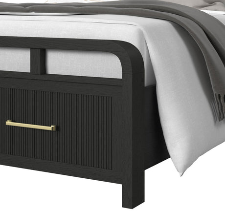 BRIAA Black Storage Platform Bedroom Set