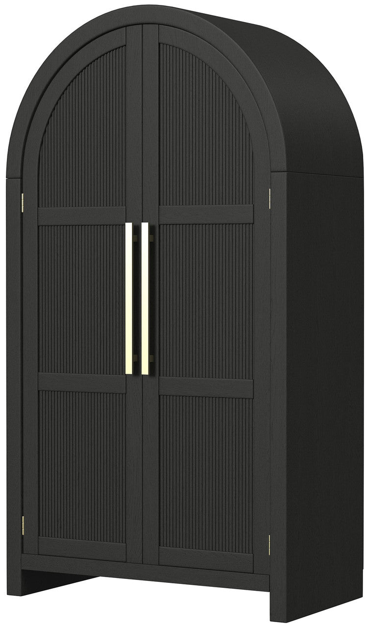 BRIAA Black 36" x 66" Armoire/Bookcase