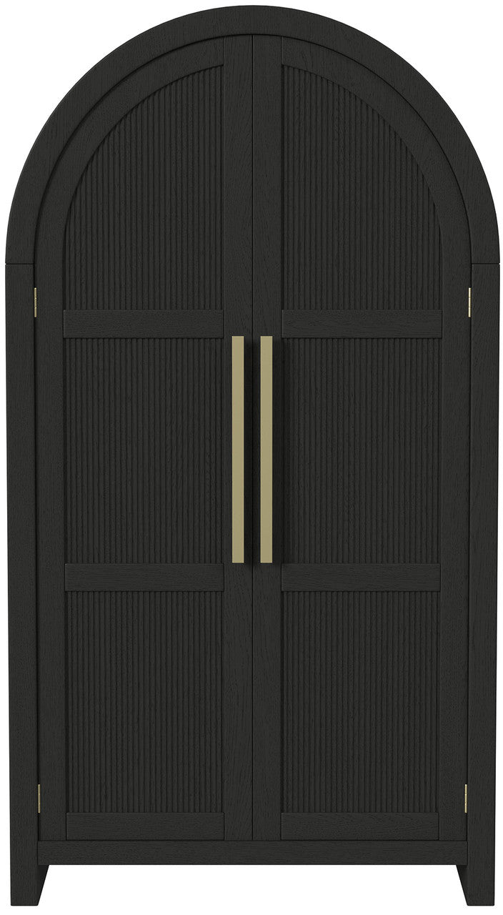 BRIAA Black 36" x 66" Armoire/Bookcase