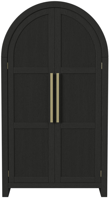BRIAA Black 36" x 66" Armoire/Bookcase
