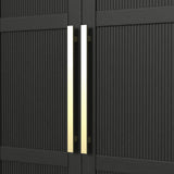 BRIAA Black 36" x 66" Armoire/Bookcase