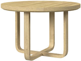 BRIAA Natural 5 Piece Dining Set with Gray Corduroy Chairs