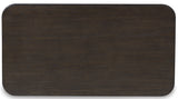 BRINLEY Brown 48" Wide Lift-Top Coffee Table