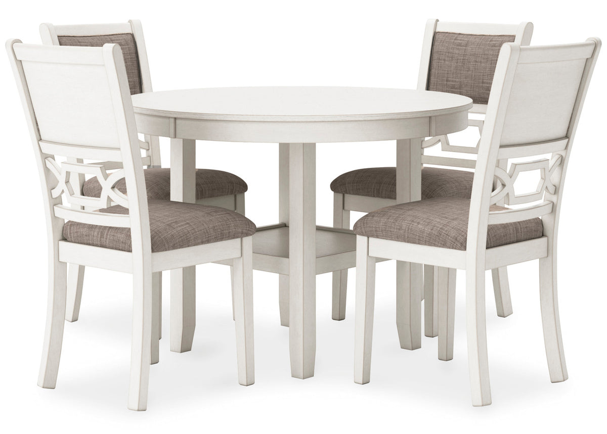 BRIZA White 5 Piece Dining Height Set