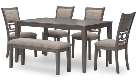 BRIZA Gray 6 Piece Dining Height Set