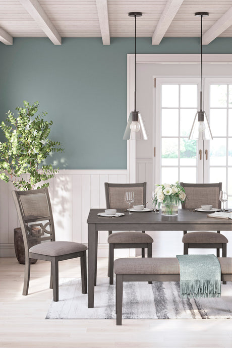 BRIZA Gray 6 Piece Dining Height Set