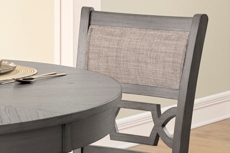 BRIZA Gray 5 Piece Counter Height Set