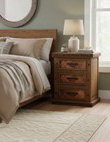BROCK Real Copper & Iron 26" Wide x 32" Height Nightstand