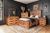 BROCK Rustic & Real Copper 7 Piece Bedroom Set