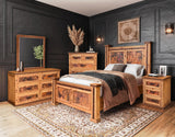 BROCK Rustic & Real Copper 7 Piece Bedroom Set