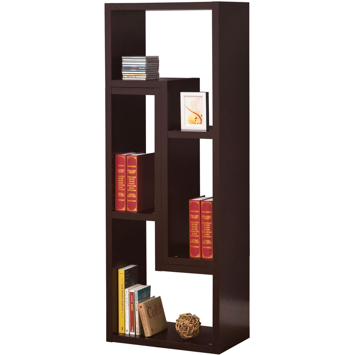 Bai Dark Brown Bookcase