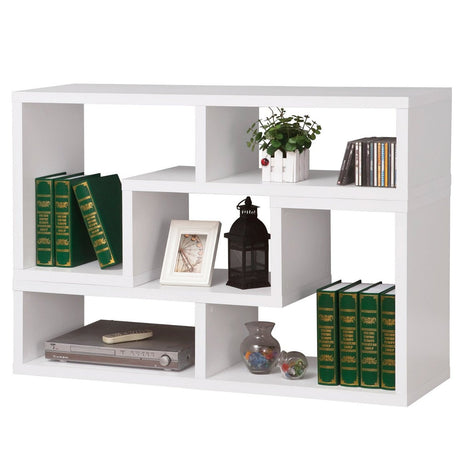 BAIER Pure White 22" Wide x 47" Height Versatile Bookcase (RTA)