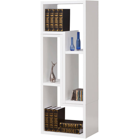 BAIER Pure White 22" Wide x 47" Height Versatile Bookcase (RTA)