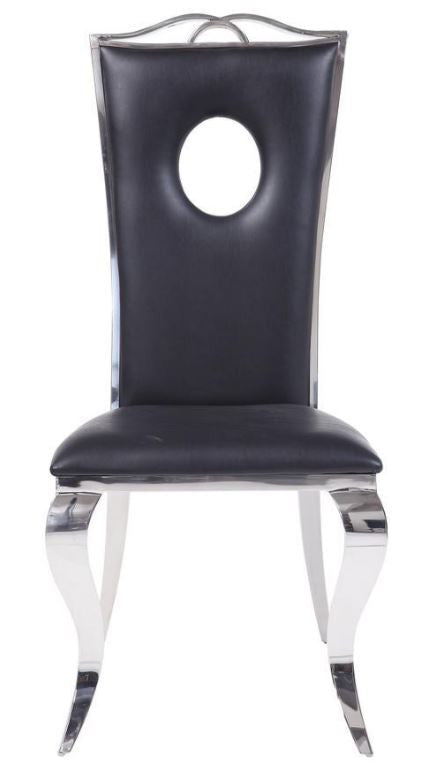 BAQUET Keyhole Stainless Steel Dining Chair