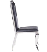 BAQUET Keyhole Stainless Steel Dining Chair