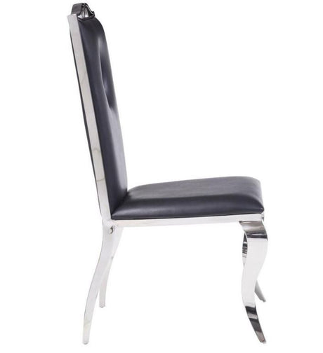 BAQUET Keyhole Stainless Steel Dining Chair