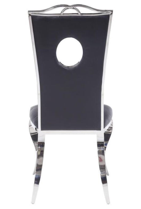 BAQUET Keyhole Stainless Steel Dining Chair