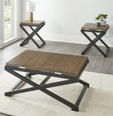 BECKETT 48" Wide Coffee Table with Trays