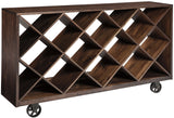 KELSON 67" Wide Bookcase Sofa Table