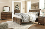 BELTON Light Brown Storage Bedroom Set