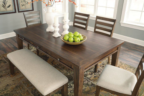 Belton 6 Piece Dining Set with Bench