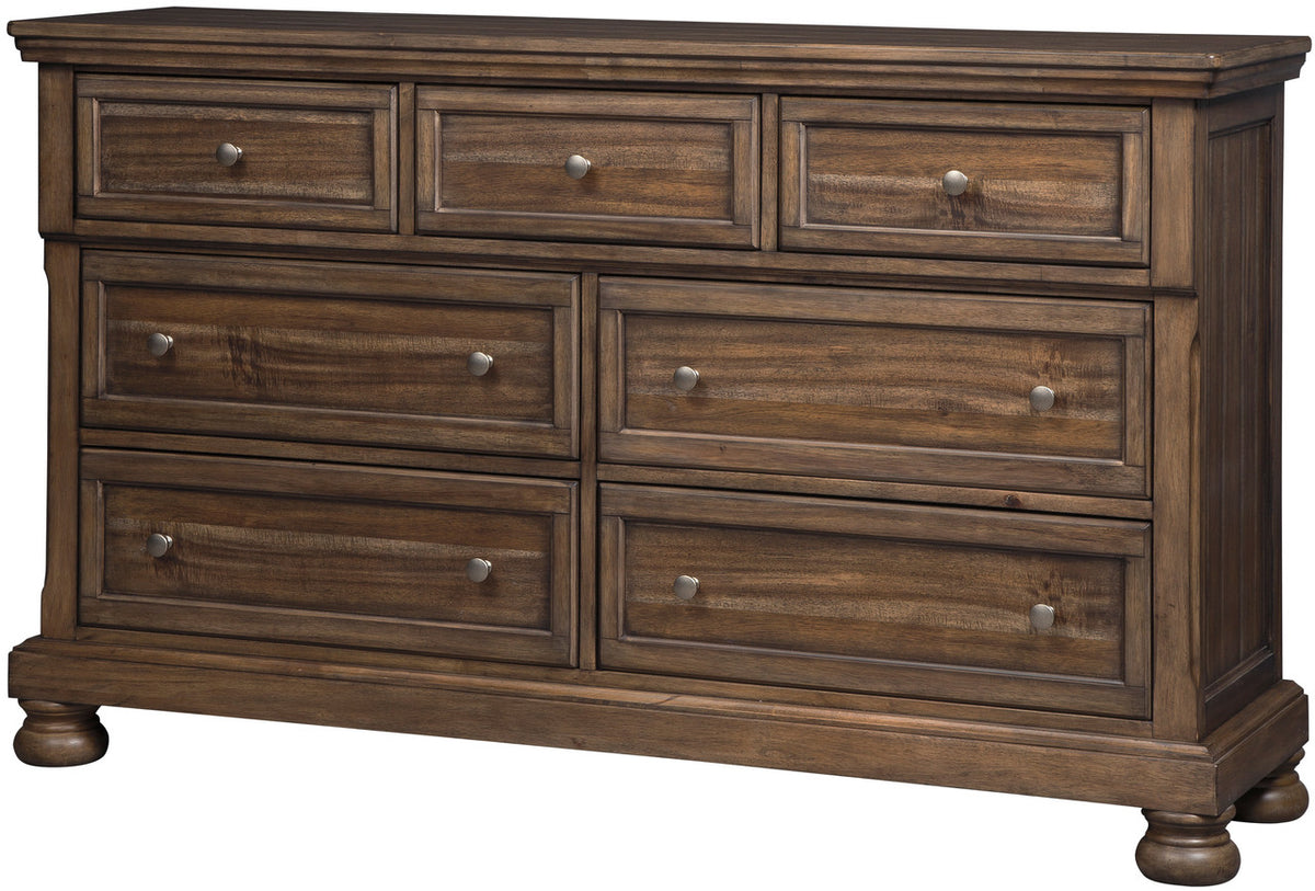 BELTON Light Brown 65" Wide Dresser