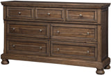 BELTON Light Brown 65" Wide Dresser