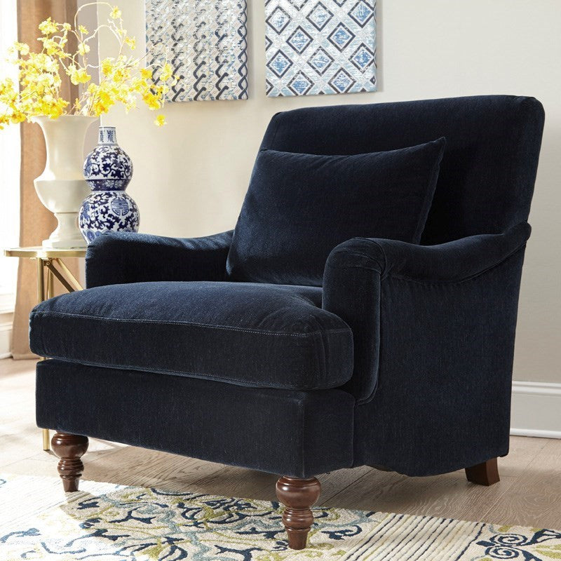 BELVA Blue Accent Chair