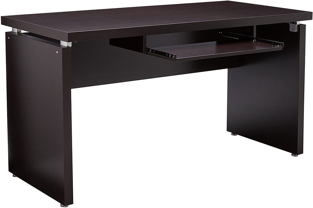 BRENNER Dark Brown 55" Wide x 28" Depth Computer Desk (RTA)