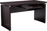 BRENNER Dark Brown 55" Wide x 28" Depth Computer Desk (RTA)