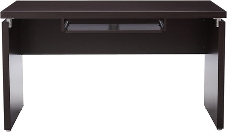 BRENNER Dark Brown 55" Wide x 28" Depth Computer Desk (RTA)