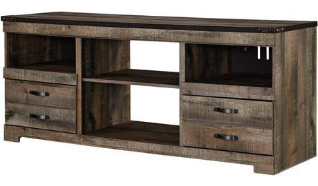 BENNI Rustic Brown 63" Wide TV Stand